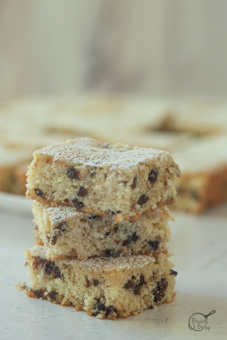 Buttermilk Bars with Chocolate Chips
