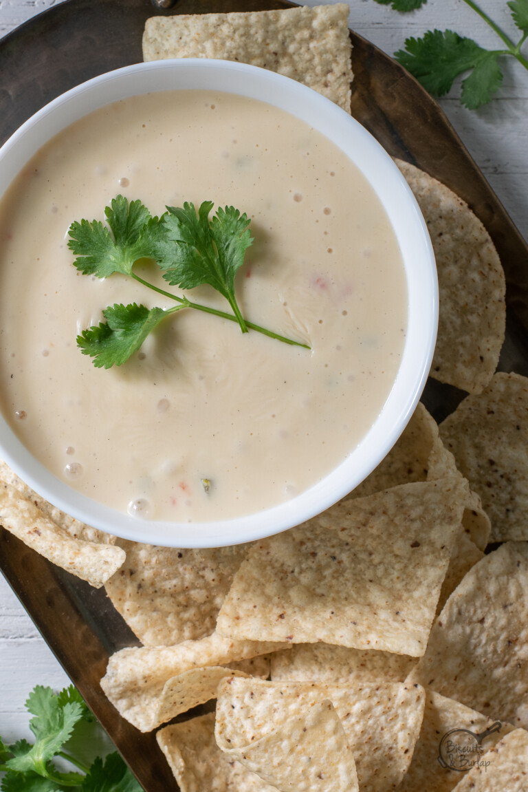 Smoked Queso Dip without Velveeta