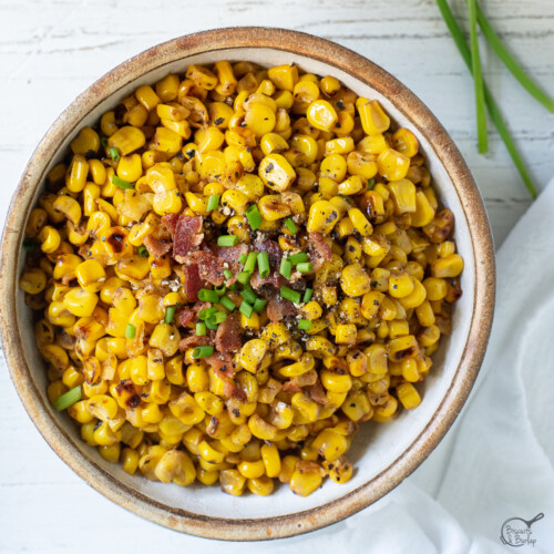 blackened corn in a square image.