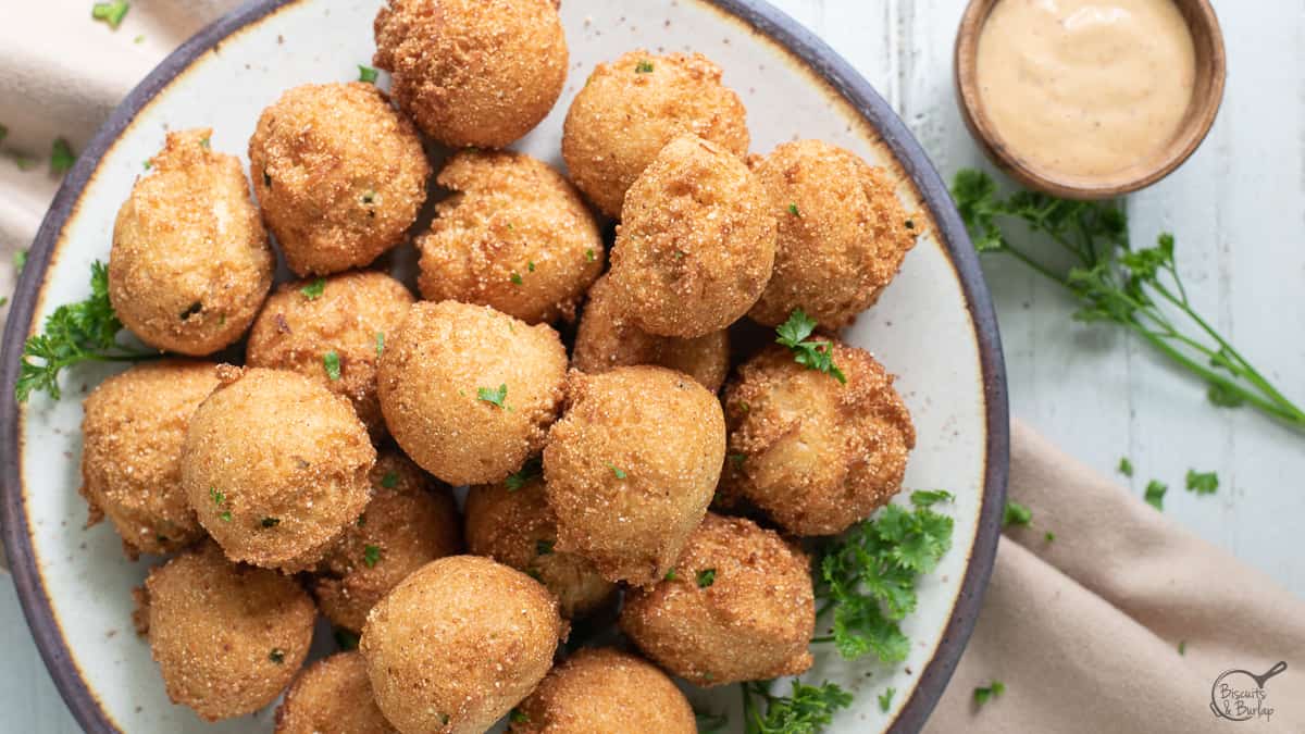 Cajun Hush Puppy Recipe Biscuits & Burlap