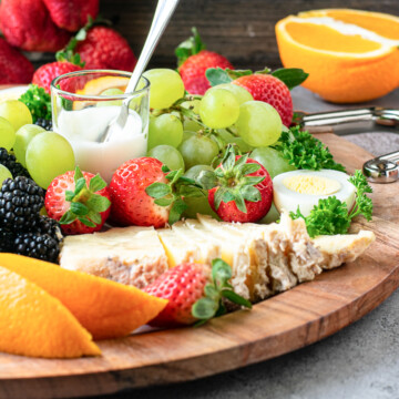 close up of a breakfast platter