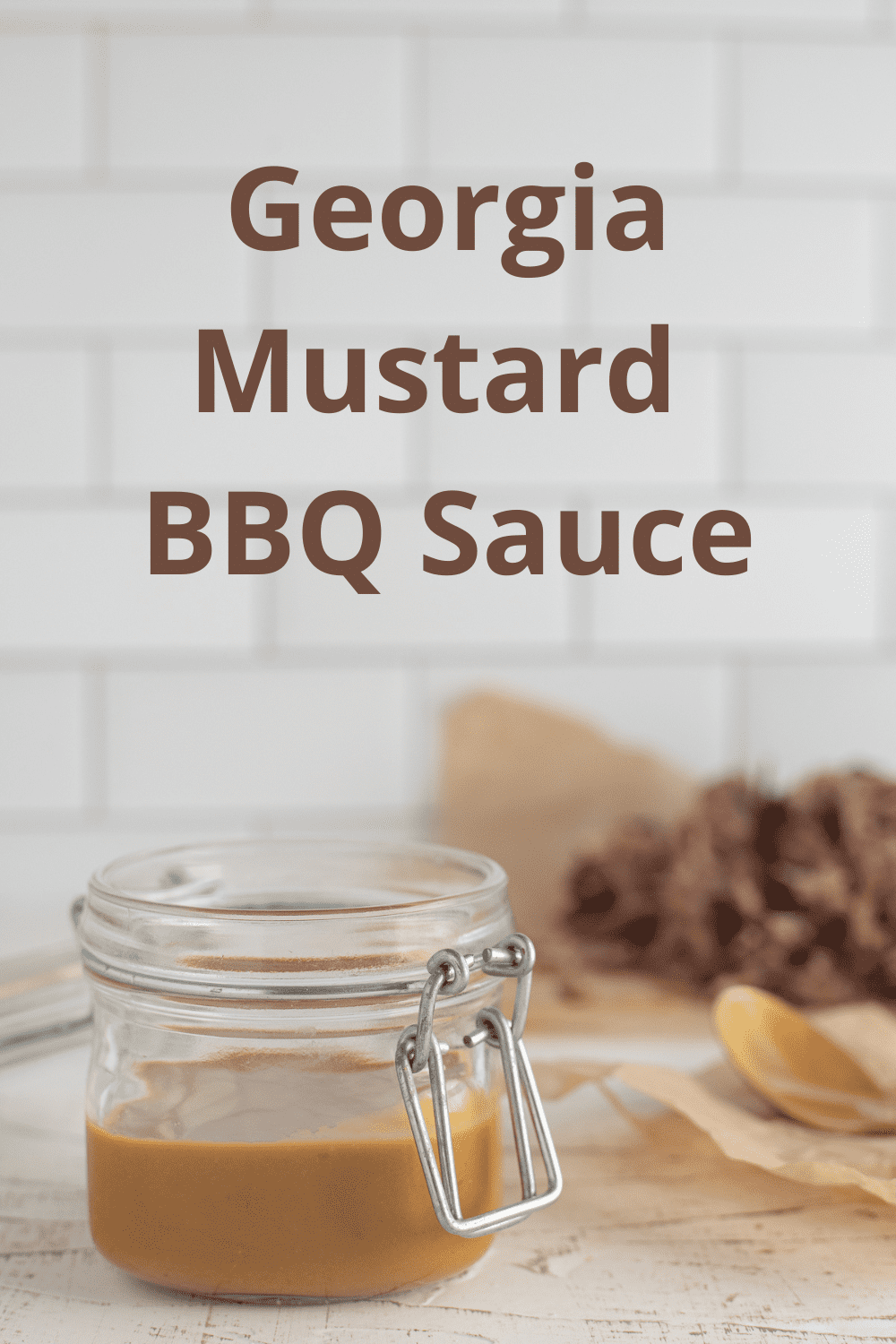 Mustard BBQ Sauce Biscuits & Burlap