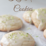 pin image of key lime cookies.