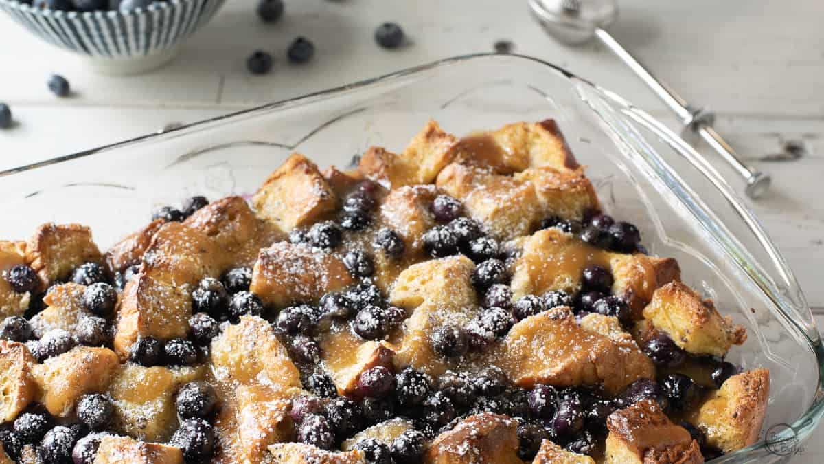 Brioche French Toast Casserole Biscuits & Burlap