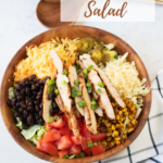 pin image of southwestern salad.