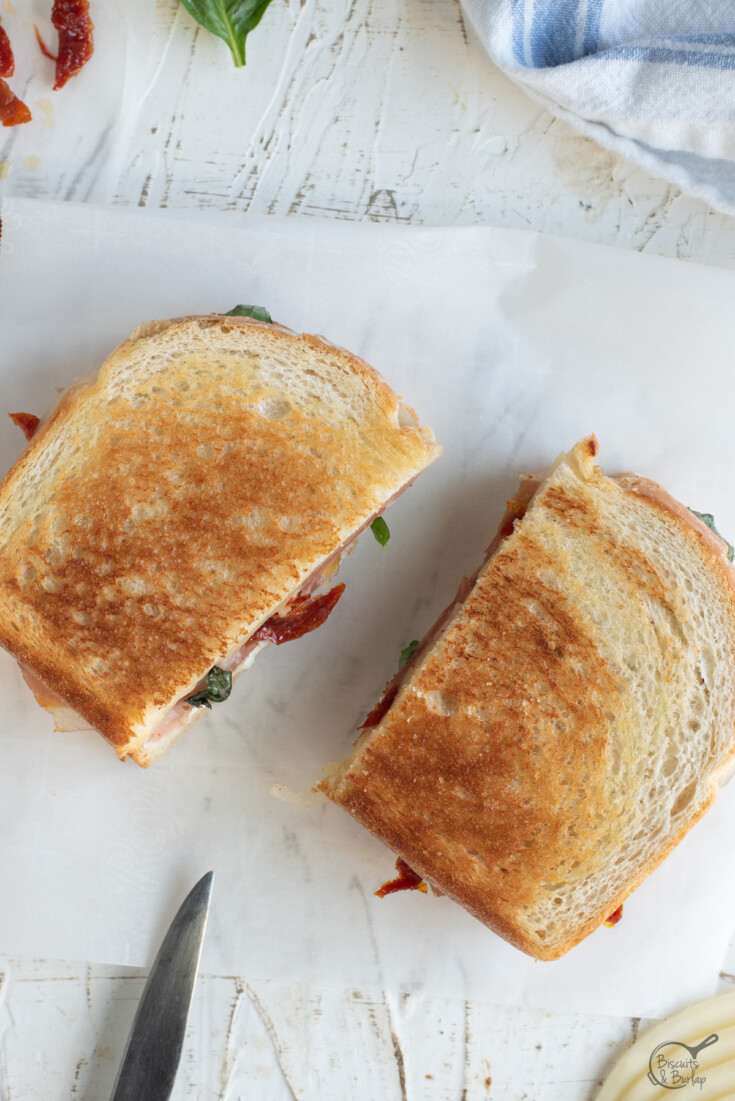 Gourmet Grilled Cheese with Prosciutto and Fig Jam