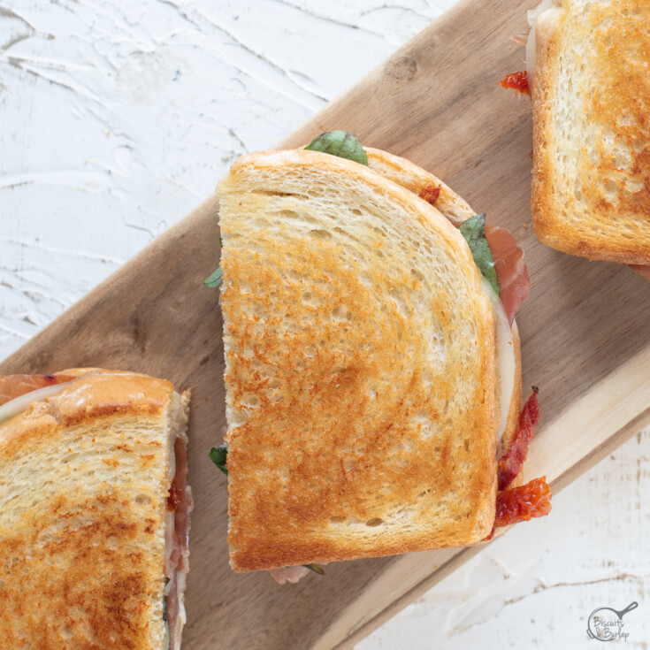 Gourmet Grilled Cheese with Prosciutto and Fig Jam