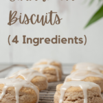 pin image of cinnamon biscuits.
