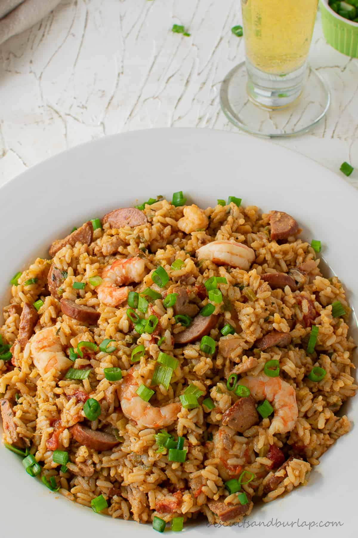 bowl of jambalaya.