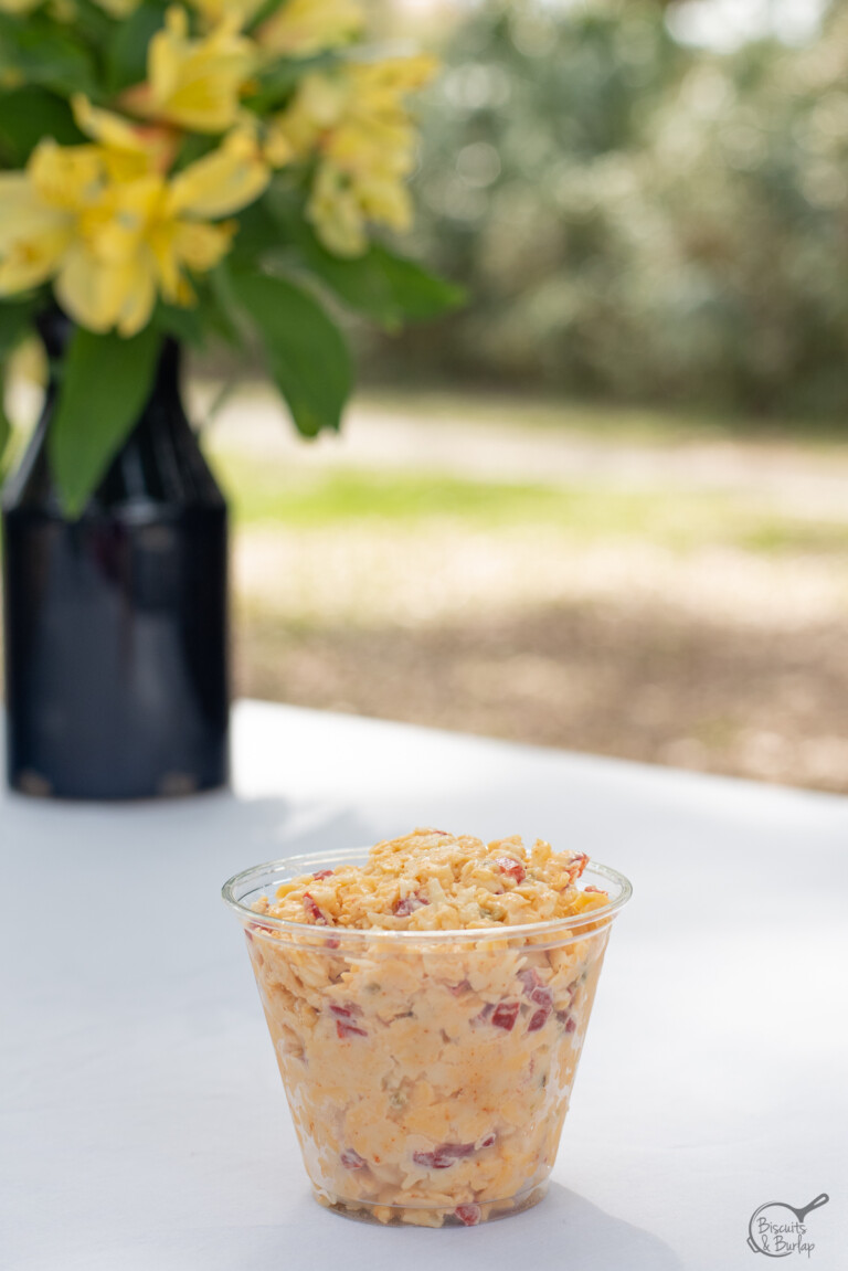 Pepper Jack Pimento Cheese with Jalapenos Biscuits & Burlap