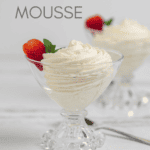 pin image for no cook vanilla mousse.