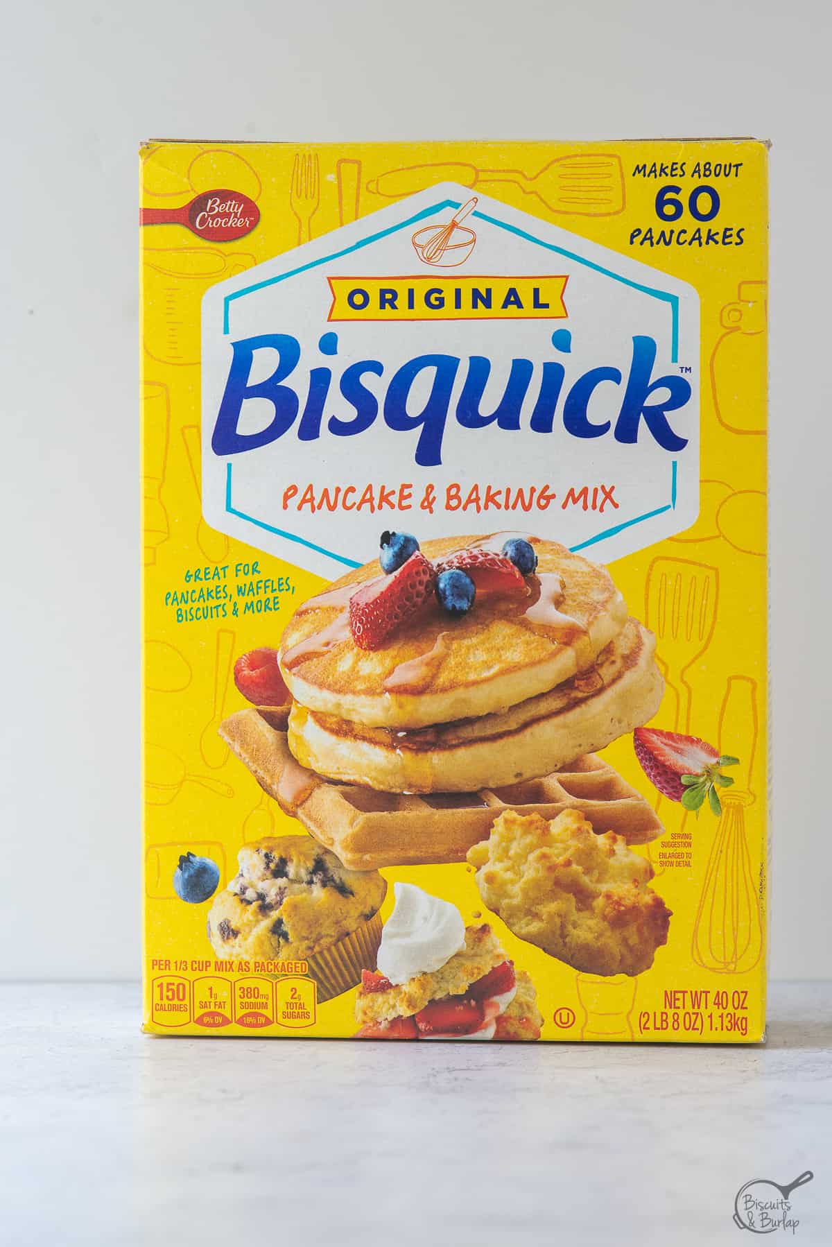 box of bisquick. 