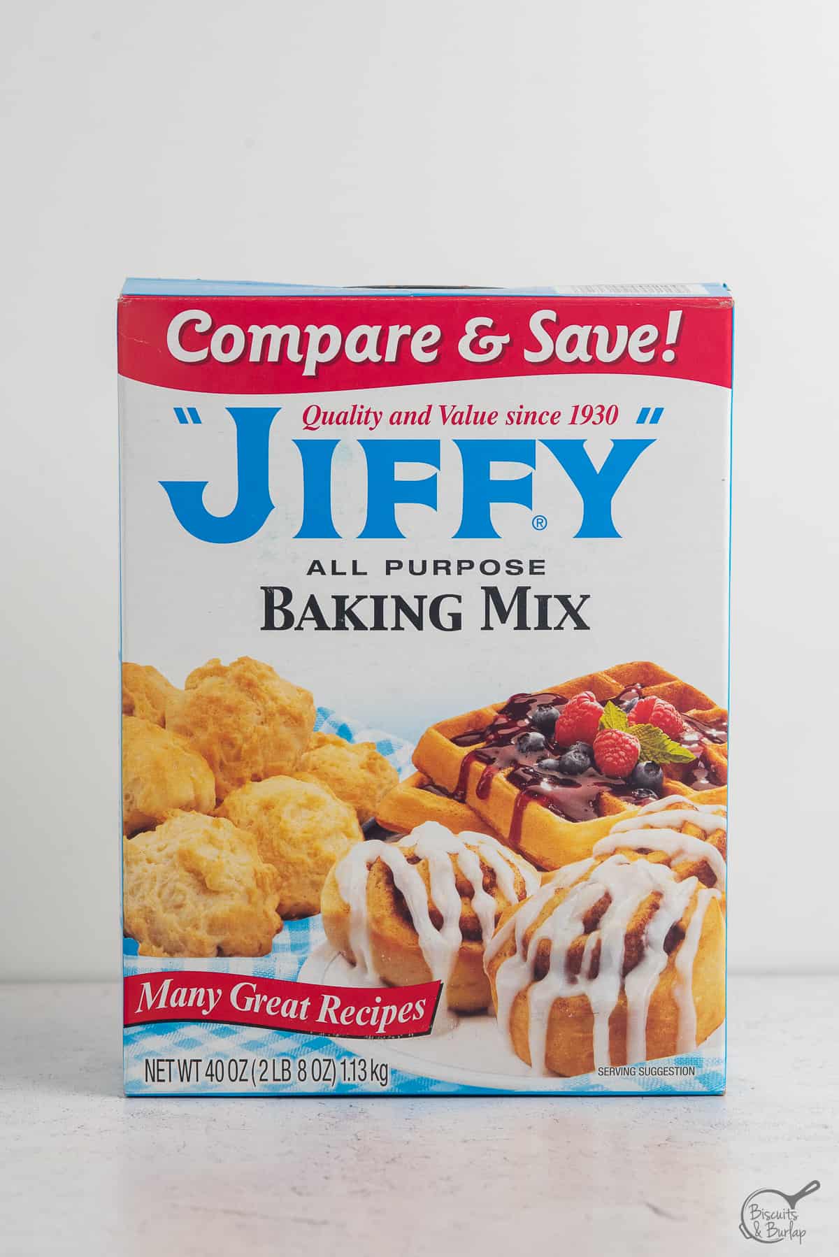 box of jiffy baking mix
