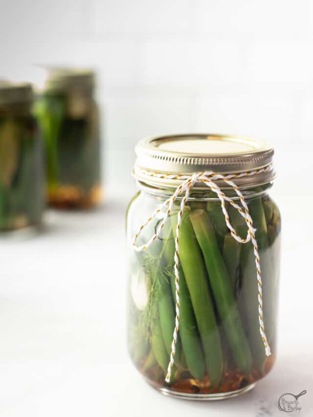 Pickled Green Beans (No Canning Required) Biscuits & Burlap