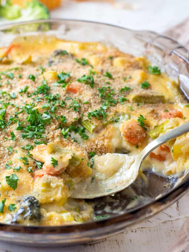 Vegetable au Gratin with Any Vegetables Biscuits & Burlap