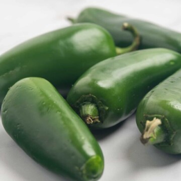 fresh jalapeno peppers.