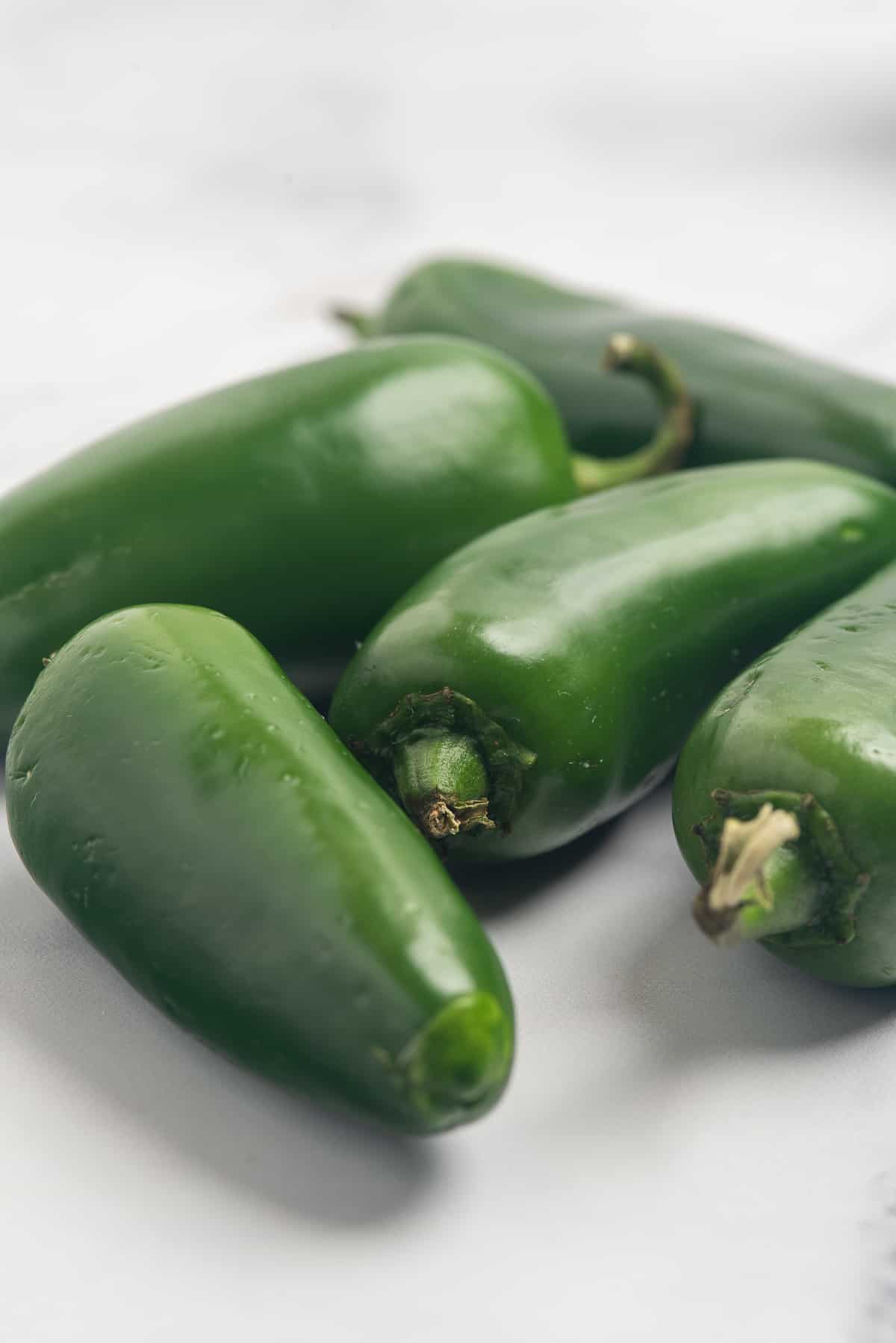 fresh jalapeno peppers. 
