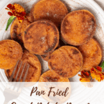 pin image of pan fried sweet potatoes.