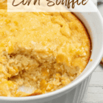 pin image of corn souffle.