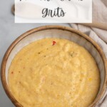 pin image of pimento cheese grits.