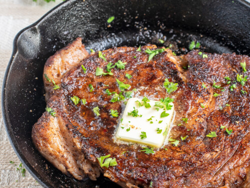 Iron skillet ribeye clearance