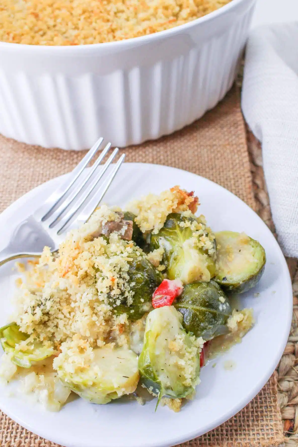 cheesy brussels sprouts casserole