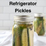 pin image of refrigerator pickles.