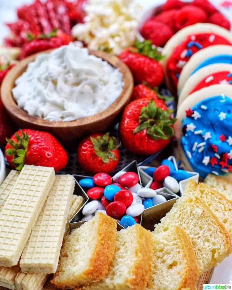 4th of July dessert board.
