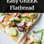 pin image of greek flatbread.