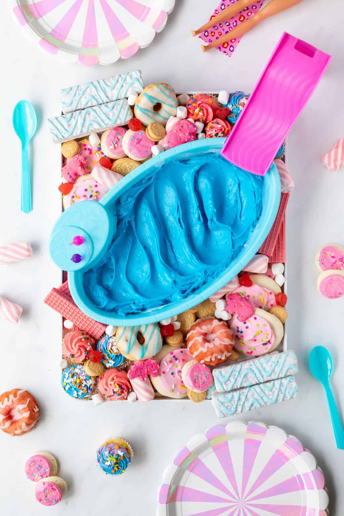 barbie frosting board.