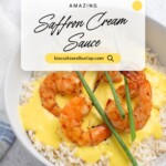 pin image for saffron cream sauce.