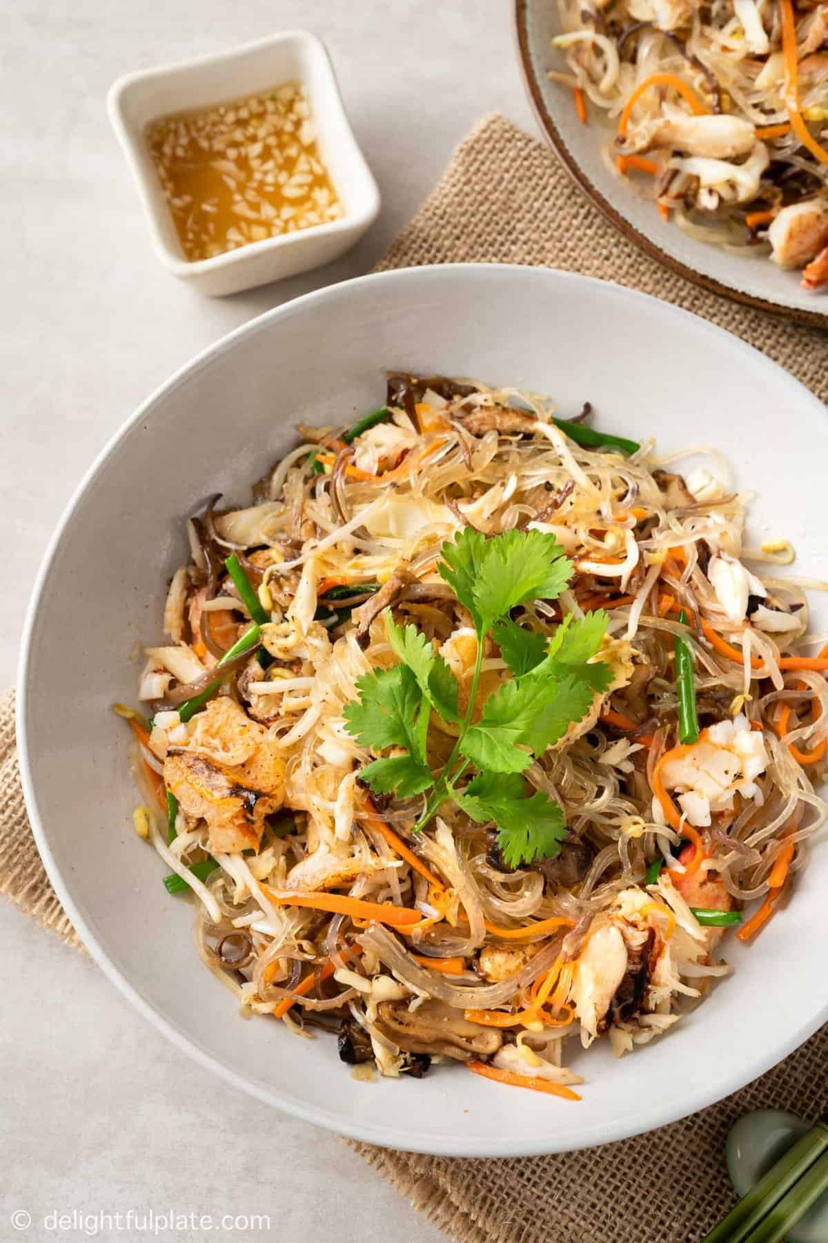 Vietnamese Crab Glass Noodles Stir-fry