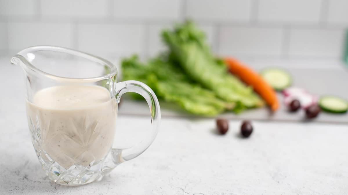 Facebook image of Greek Salad dressing with yogurt.