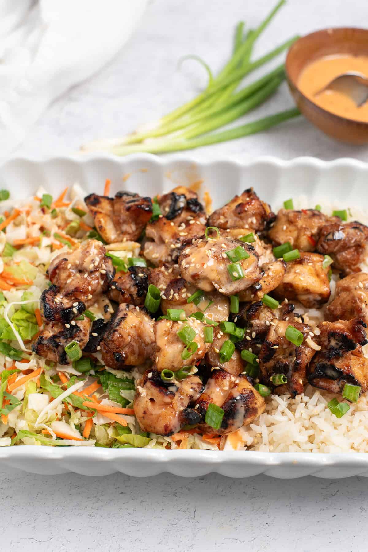 bang bang chicken rice bowl