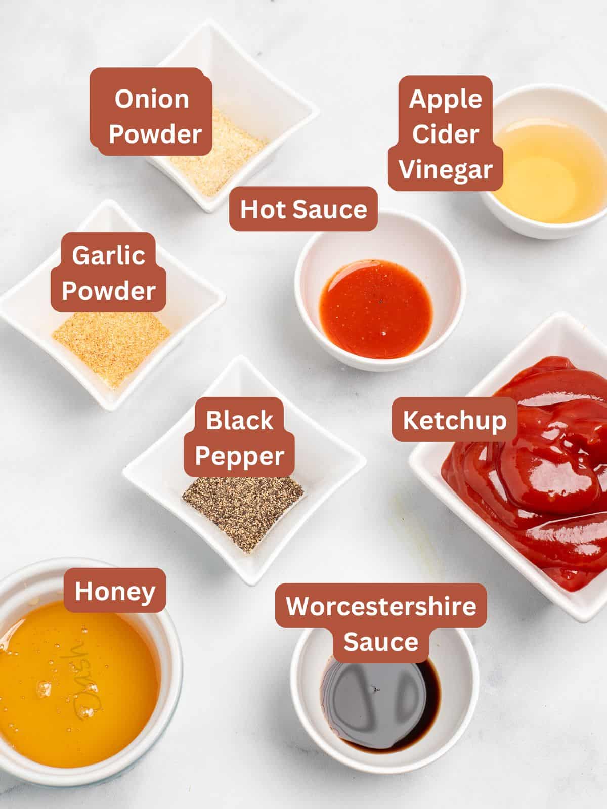 ingredients for honey bbq sauce